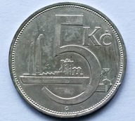 CZECHOSŁOWACJA 5 KORON 1929 / srebro