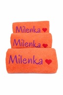 Ręcznik z haftem imienia,prezent na Walentynki,ręcznik z imieniem