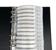 Zestaw kondensatorów SMD 0402 w zeszycie 69*50szt book079