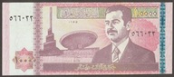 Irak 10000 dinarów 2002 - Saddam Husajn - stan bankowy UNC