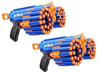 Zuru X-Shot PISTOLETY Insanity Double Manic AIR POCKET do 30m + 48 STRZAŁEK