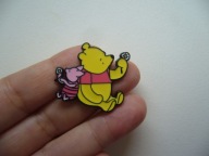 METALOWA EMALIOWANA PIN PRZYPINKA KUBUŚ PUCHATEK I PROSIACZEK