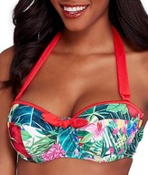 Śliczna markowa bielizna kąpielowa Pour Moi Jungle Fever UK 38D EU 85D