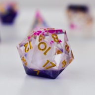 Zestaw 7 Kości Kostek RPG/DND "Kwiat Lotosu" z Żywicy Epoksydowej