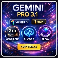 GOOGLE AI PRO 3.1 | 12 MIESIĘCY | 2TB GOOGLE ONE | PRYWATNE KONTO