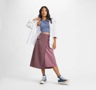 ELEGANCKA SPÓDNICA r.38 NOWA danish design ASYMETRYCZNA PUDROWA