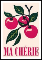 A2 PLAKAT DO KUCHNI JADALNI RESTAURACJI OWOCE WIŚNIE MA CHERIE