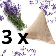 3 x Poduszka wkład do Aromaterapii Lawenda handmade natura Eko rękodzieło