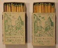 BYSTRZYCA - Brama wodna - ZPZ BYSTRZYCA - 9 ORYGINALNYCH PUDEŁEK ZAPAŁEK