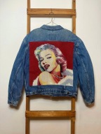 Kurtka jeansowa XL z Marylin Monroe