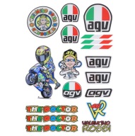 NAKLEJKI NA MOTOR MOTOCYKL ROWER AGV ROSSI 46