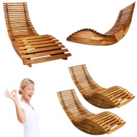 2X LEŻAK OGRODOWY DREWNIANY BASENOWY BUJANY BUJAK NA BASEN ŁATWY MONTAŻ