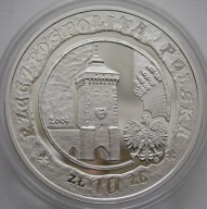 Polska 10 złotych 2007 - Kraków Lokacja 750 lat - srebro - stan menniczy