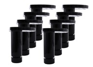 8 x nóżka meblowa okrągła fi 35 H100 czarny mat