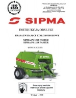 SIPMA PS 1213, 1223 Faster - instrukcja obsługi pras zwijających (2016)