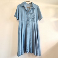 Sukienka z lyocellu Unisono 36 "jeansowa" jak cienki denim (491)