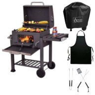 GRILL WĘGLOWY 4W1 DUŻY OGRODOWY RUSZT ŻELIWNY ACTIVA ANGULAR NA LATO GRILLE