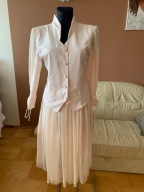 garsonka _elegancka letnia ze spódnicą morela L