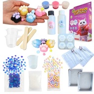 ZESTAW DO ROBIENIA GNIOTKÓW KOCIA PSIA ŁAPKA SQUISHY ŻEL OZDOBY FORMY FARBY