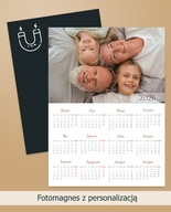 Personalizowany Fotokalendarz 2026 magnetyczny A5 |Dzień Babci i Dziadka