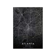 Plakat „Mapa Miasta” – Minimalistyczny Plakat Mapowy