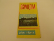 Oświęcim, plan miasta, mapa Oświęcimia, mapa Prl, PPWK 1987