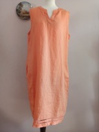 blue illusion SUKIENKA lniana kieszenie xl-42