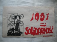SOLIDARNOŚĆ WAŁBRZYCH stary PLAKAT-ULOTKA 1987