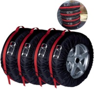 JA23 Cztery pokrowce na koło zapasowe 19 20 21 22 23 cale, czarne