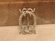 MALEŃKA KLAMERKA XIX / XX W. LŚNIĄCE KAMYKI