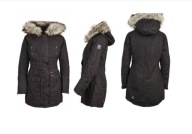 KHUJO SAFITHA KURTKA DAMSKA MARKOWA PARKA LOGO CZARNA KAPTUR ZIMOWA XL