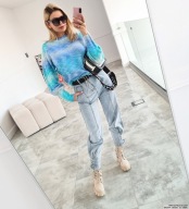 Spodnie Trendy Ing jeansowe wiązane r. S/M