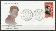 Madagaskar - koperta,FDC,osobowości (22/11/1973)