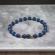 Lapis Lazuli...Delikatna bransoletka z Lapis Lazuli, Turkusów