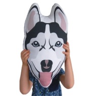 Poduszka Husky. Pluszak piesek Husky. Maskotka Poduszka Minky 100% handmade