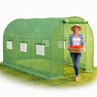 TUNEL FOLIOWY OGRODOWY 3x3,5m SZKLARNIA OGRODOWA FOLIOWA FOLIAK PAWILON 7m2