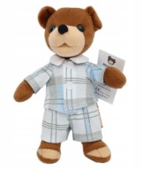 MASKOTKA MIŚ USZATEK PLUSZAK W PIŻAMCE