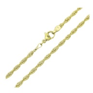 83348 ŁAŃCUSZEK 14K POZŁACANY 50 CM 3,1 MM splot kordel
