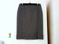 QUIOSQUE SPÓDNICA SPÓDNICZKA MIDI SZARA ELEGANCKA BIUROWA VINTAGE 36 S