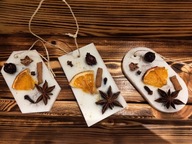 Wosk zapachowy do kominka Zawieszka sojowa zapach świąt 3 szt.