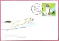 Estonia 2021, FDC las, gryzonie, gronostaj