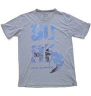 T-shirt Dept.1 cotton błękit r. L/52 , BDB