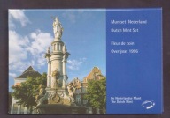 Holandia - 1996 rok - zestaw rocznikowy - 6 monet + żeton - stan menniczy