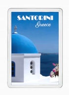 GRECJA SANTORINI magnes pamiątkowy na lodówkę akrylowy
