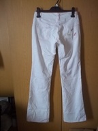 Spodnie białe 100% bawełna 38 40 opis