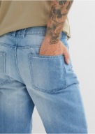 24847 SPODNIE MĘSKIE JEANS - DLA NISKICH - obwód pasa 104 cm