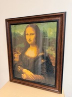 Obraz Mona Lisa 50 cm x 60 cm, drewniana, metoda koralikowa