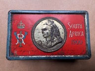 Pudełko metalowe na czekoladę z życzeniami od Królowej 1900 Wojna Burska