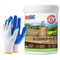 NEOBAC BIO KOMPOST AKTYWATOR BAKTERIE DO KOMPOSTU 1KG 6M3 RĘKAWICE GRATIS