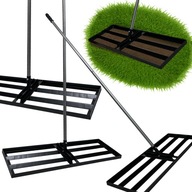 NIWELATOR TERENU RĘCZNY DO TRAWNIKA RÓWNIARKA ROZGARNIARKA 30X90CM TRZONEK